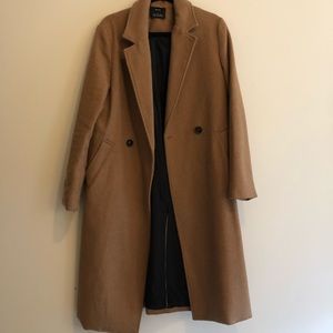 Bershka Wool Camel Coat